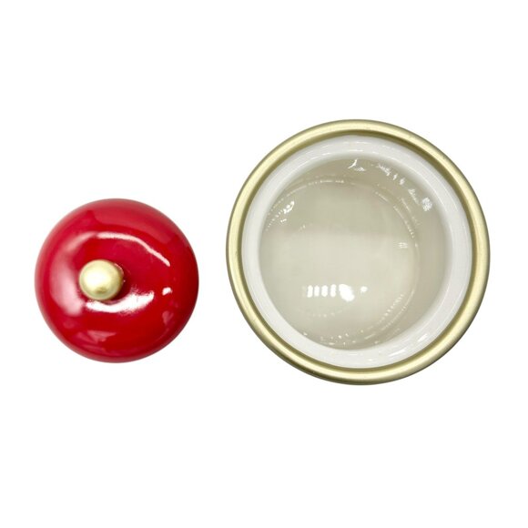 H For Happy Merry Merry Polka Dot Ceramic Serving Set 2 Plates 1 Tray 1 Canister - Picture 9 of 15